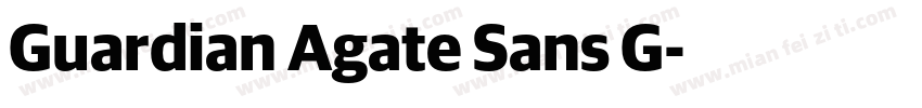 Guardian Agate Sans G字体转换